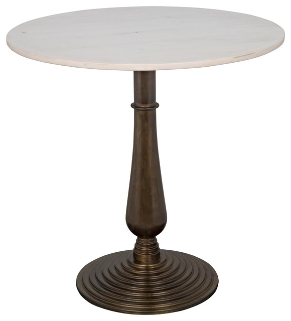 30 5 T Side Table Round Solid Quartz, Black Round Pedestal Side Table
