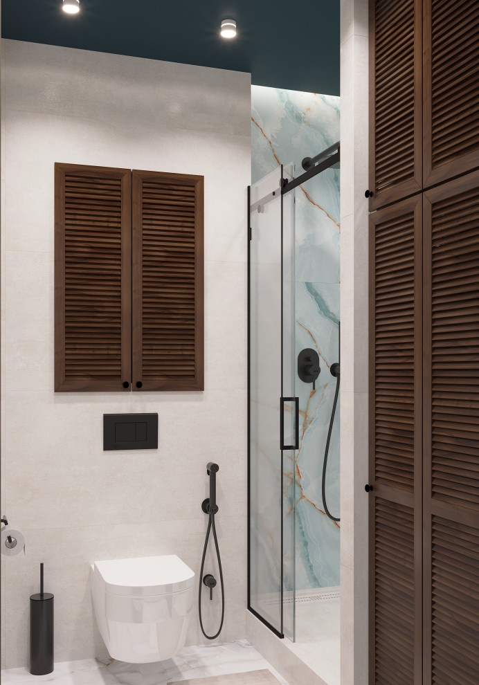 Гостевой санузел в 3-к. квартире ЖК "HeadLiner"