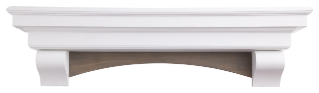 DOGBEY 48" Fench Cobel Mantel | Floating Fieplace Mantel