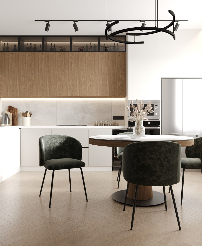 Кухня-гостиная в ЖК Александровский