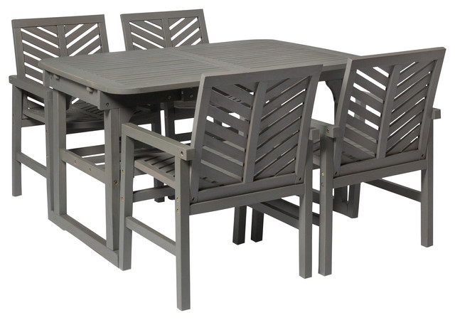 5 Piece Extendable Outdoor Patio Dining, Extendable Outdoor Dining Table Singapore