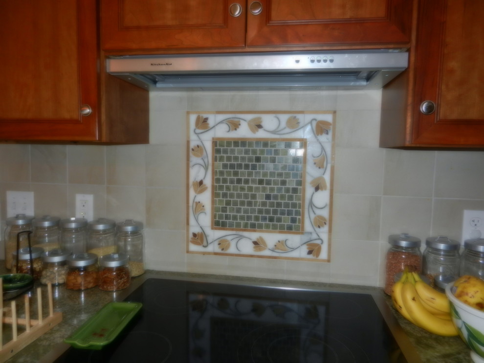 Transitional kitchen photo in Boston