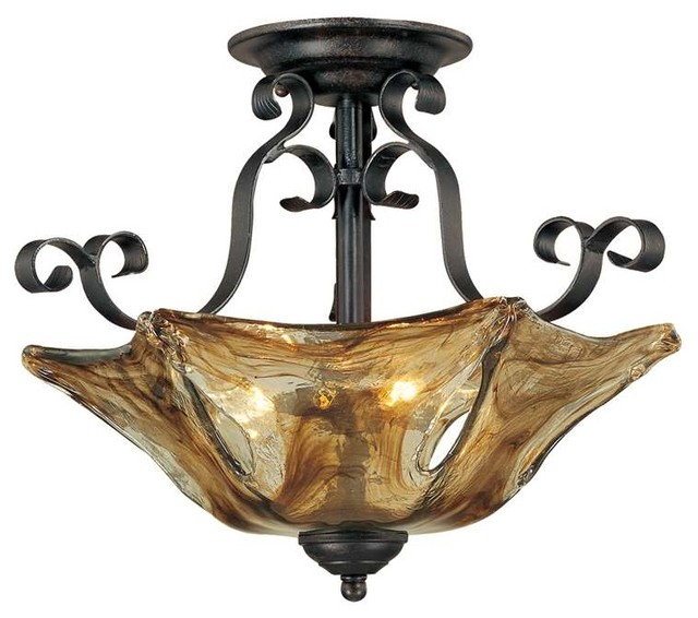 Millennium Lighting Sworth Semi Flush Light Burnished Gold Millennium Lighting Sworth Semi Flush Light Burnished Gold