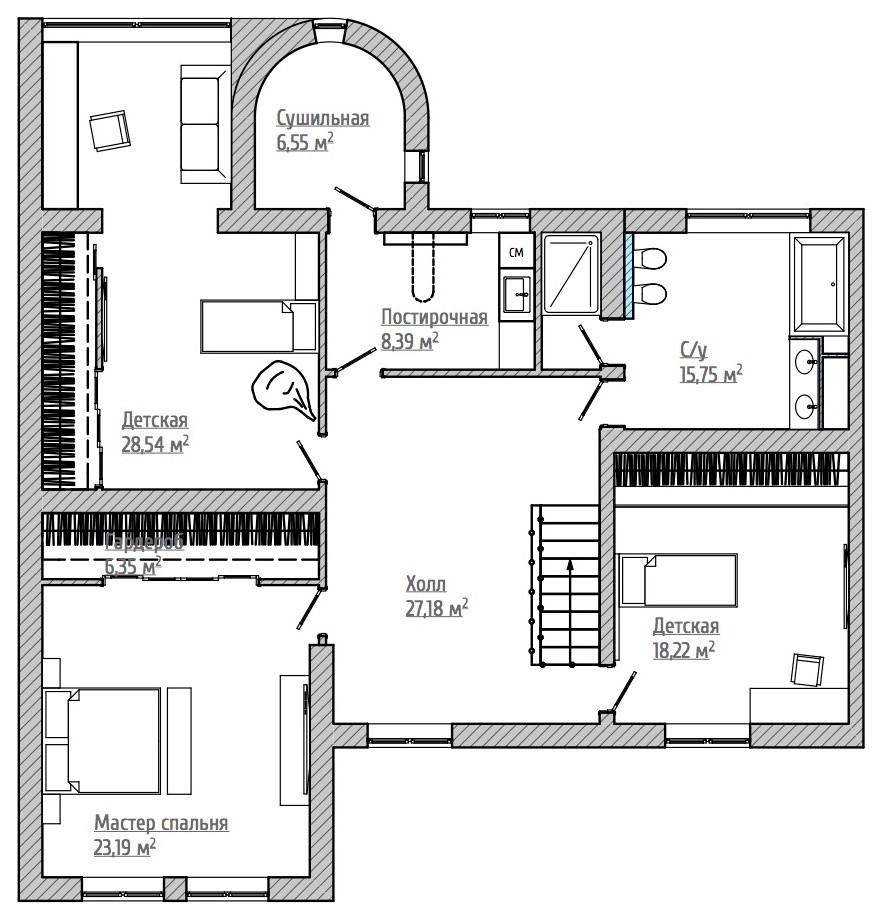 Houzz тур: Двухэтажный дом с уличной кухней на месте бассейна | Houzz Россия