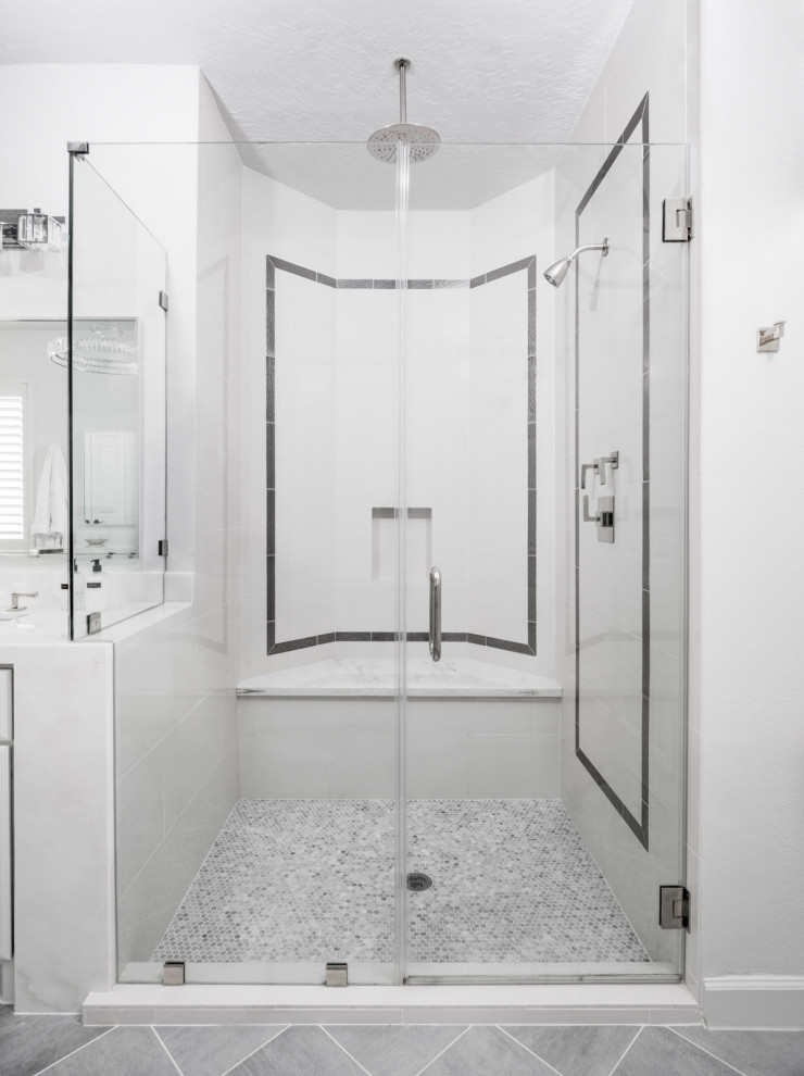 Blanco Terrace - Transitional - Bathroom - DC Metro - by Diana Lombard ...