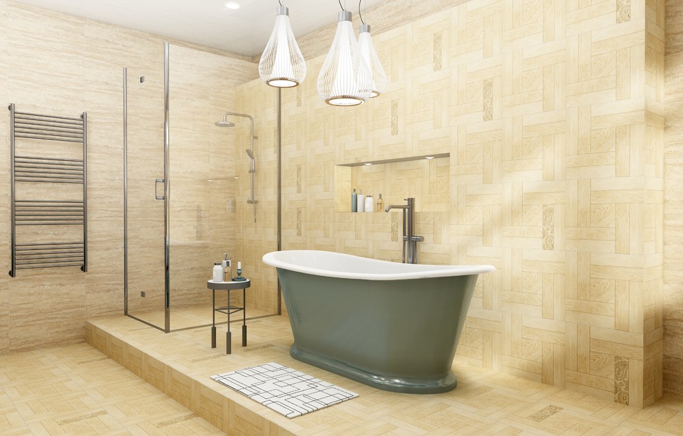 Санузел в стиле фьюжн