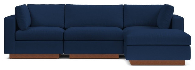 Taylor Plush 4 Piece Modular Chaise, Plush Sectional Sofa