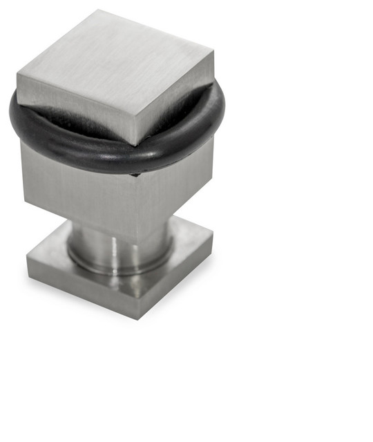 Modern 304 Stainless Steel 1 3/8" SQUARE FloorMounted Door Stop