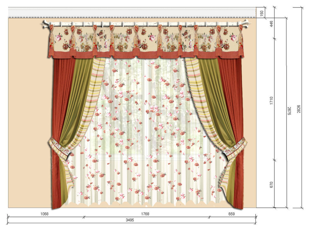 Эскизы штор