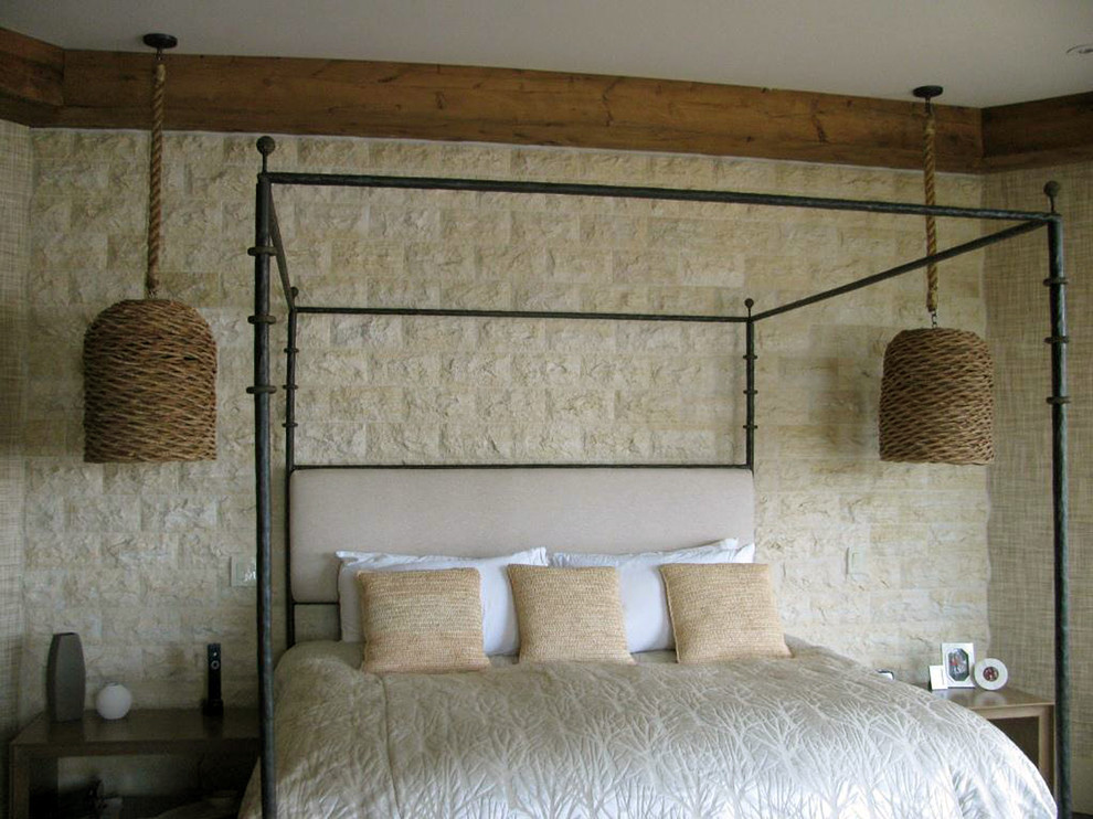 Mediterranean bedroom in New York.