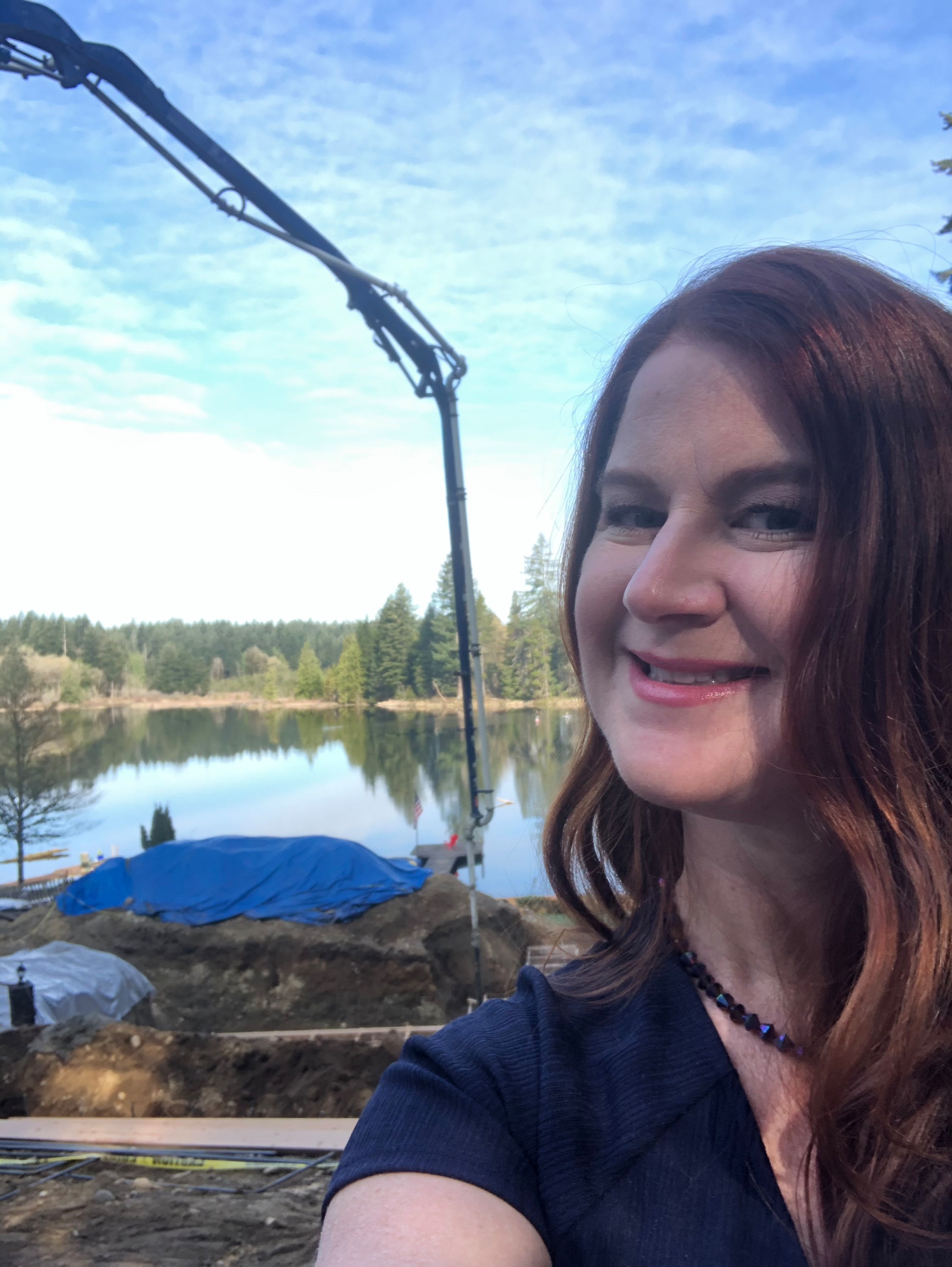 Macie with construction crane