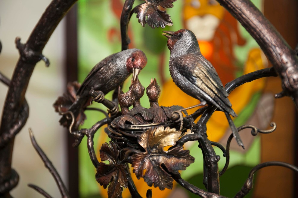 фрагмент кованных перил