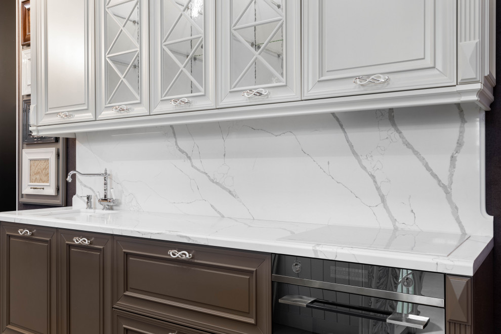 Кухня. Креатура-М. Technistone Crystal Calacatta Amnis