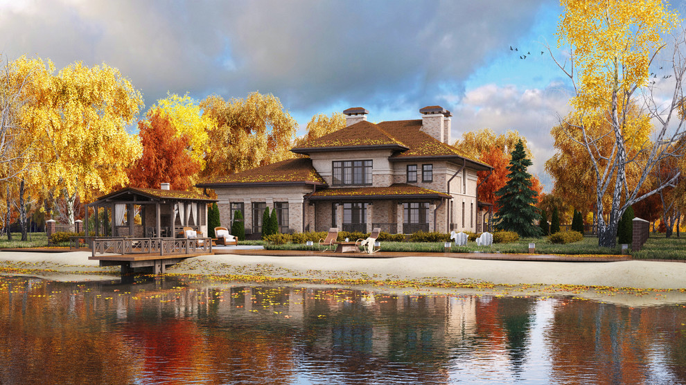 визуализация дома для коттеджного поселка "Березка"