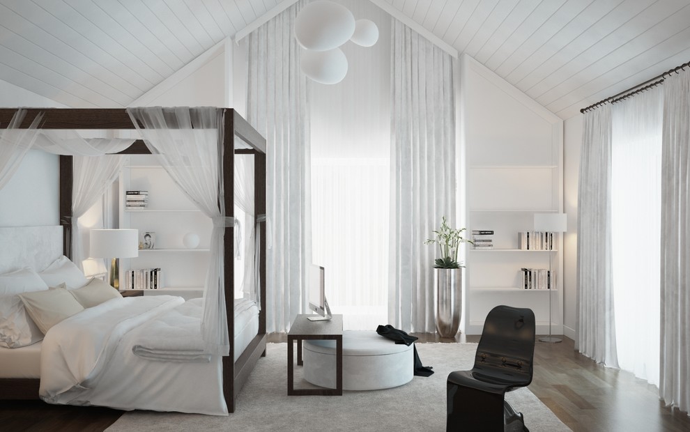 Дом в черно белых тонах