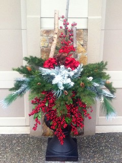 Christmas urns