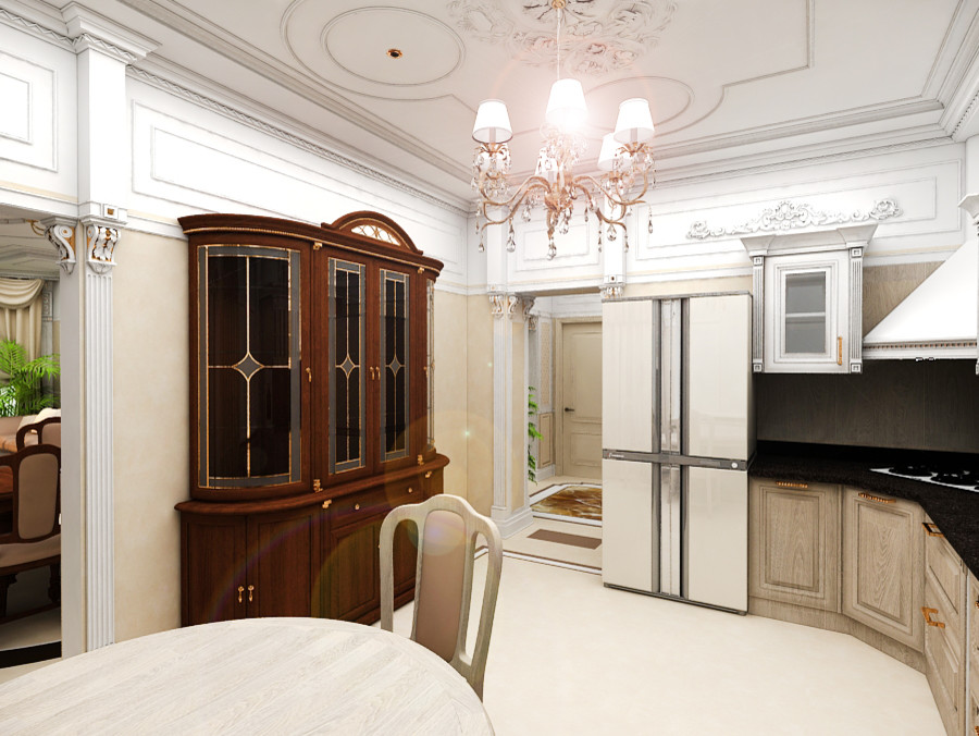 Интерьер загородного дома у озера