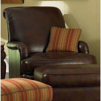 AICO Furniture - Tuscano Leather and Fabric Club Chair - 34935-26LC