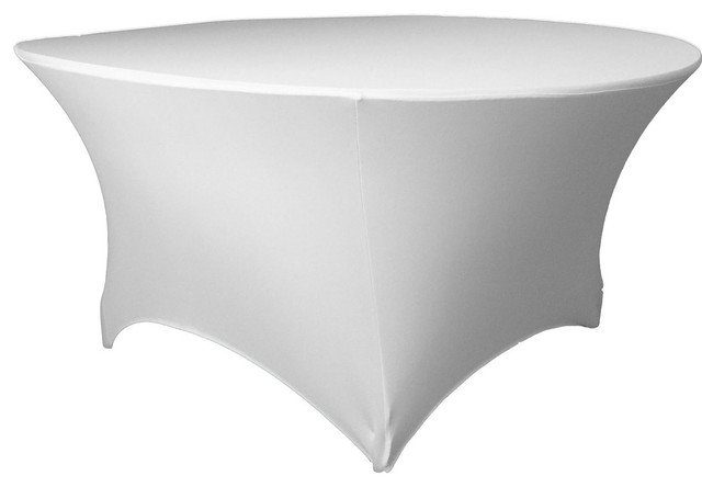 LA Linen Round Spandex Table Cover - Contemporary - Tablecloths - by LA ...