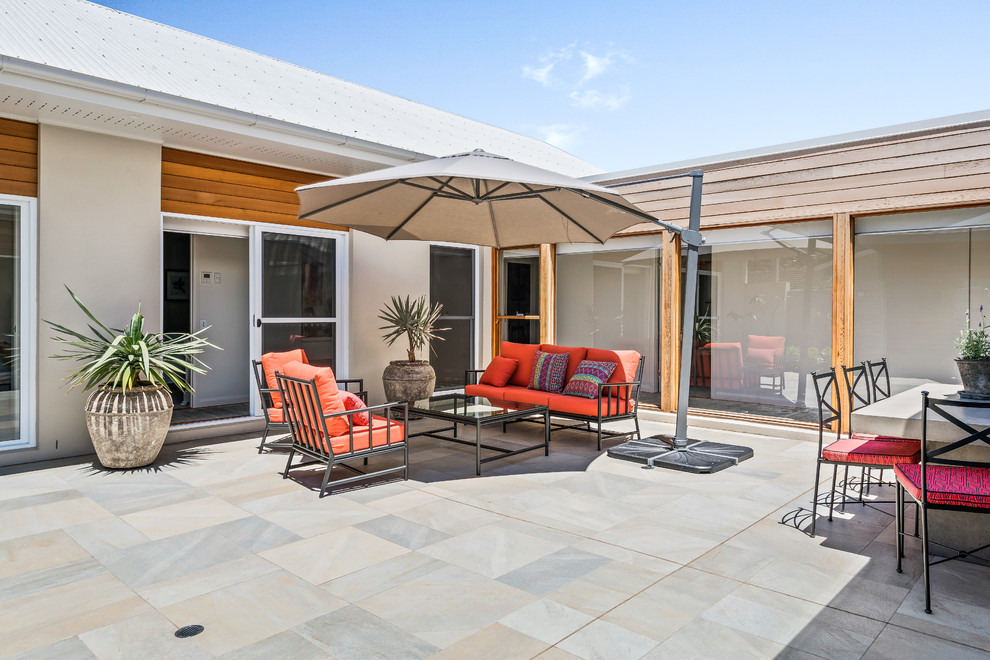 Design ideas for a contemporary patio in Other.