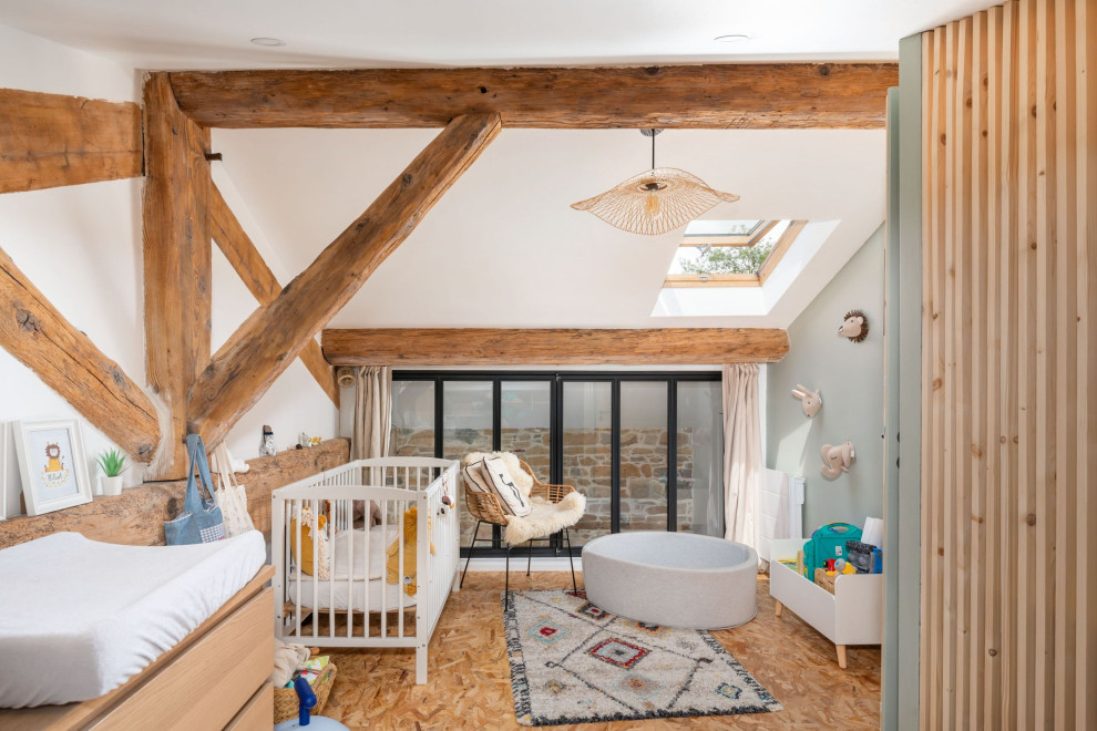 Example of a trendy nursery design in Other