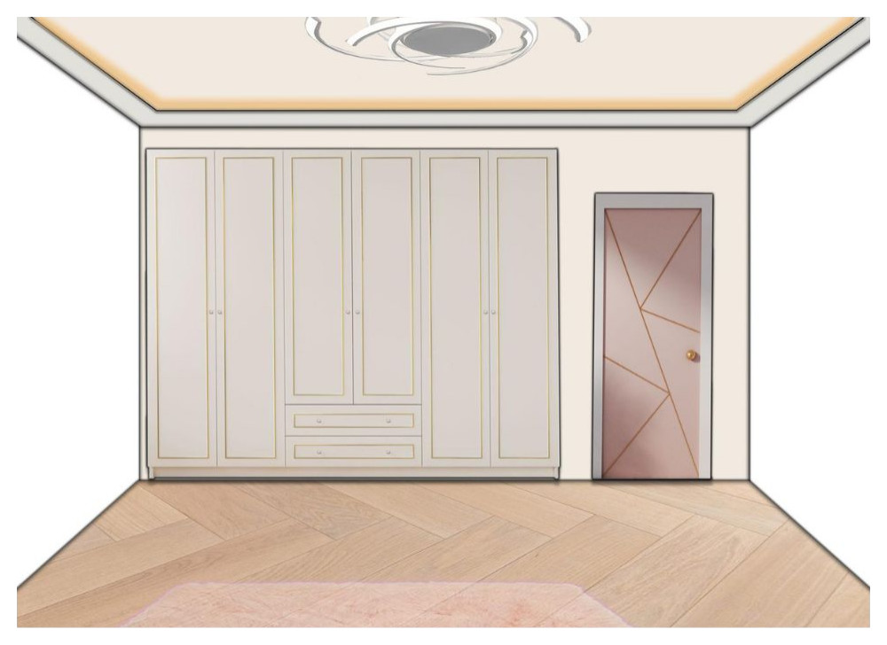 Blush Cloud Bedroom in Chelsea