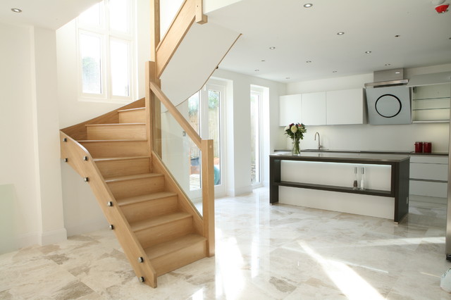 Kitchens contemporary-staircase