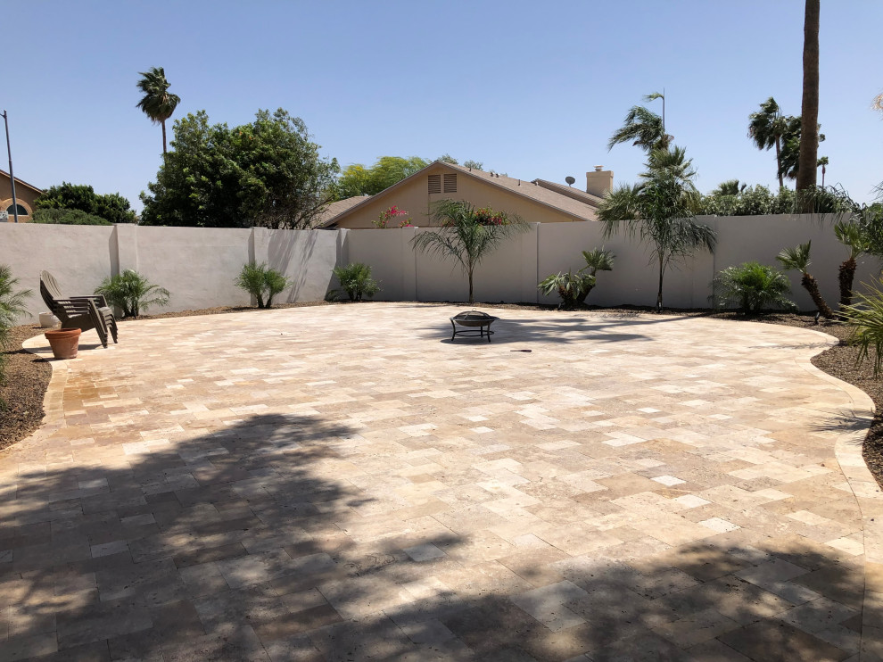 Travertine Patio Install