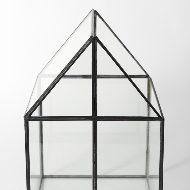 XL House Shaped Glass Terrarium Transitional Terrariums By xl-house-shaped-glass-terrarium-transitional-terrariums-by