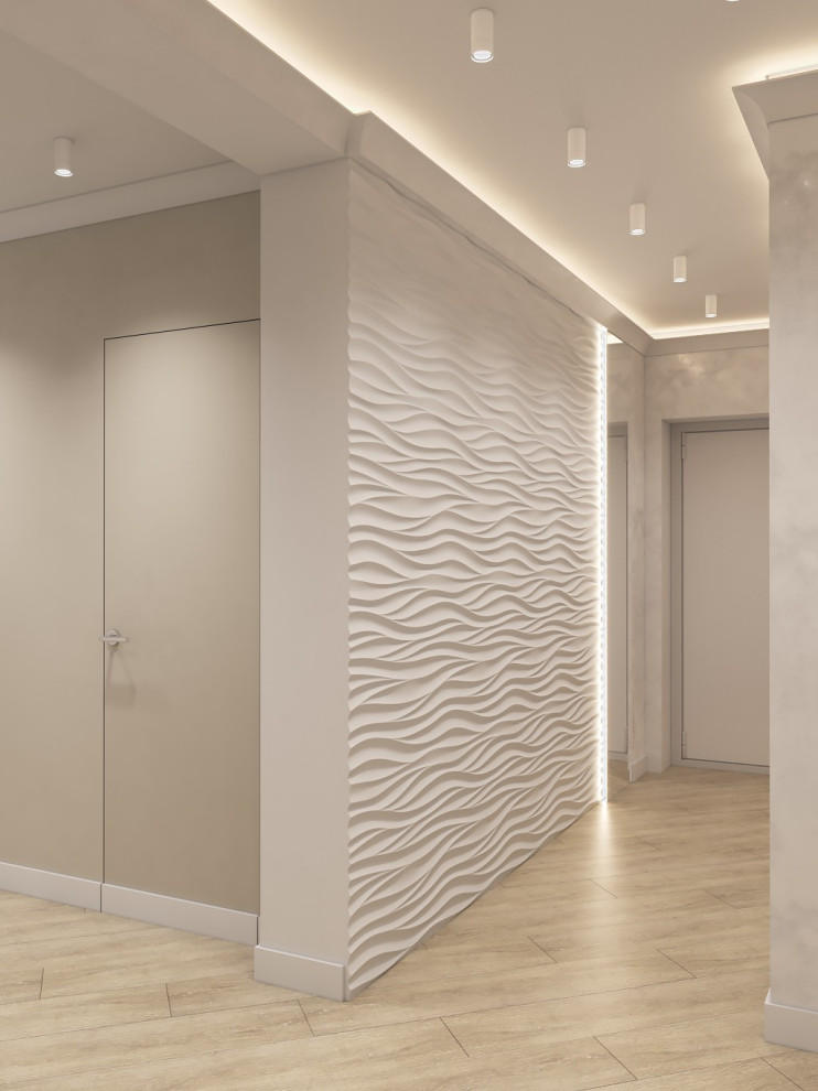 Интерьер квартиры 70 кв.м. для семьи с двумя детьми