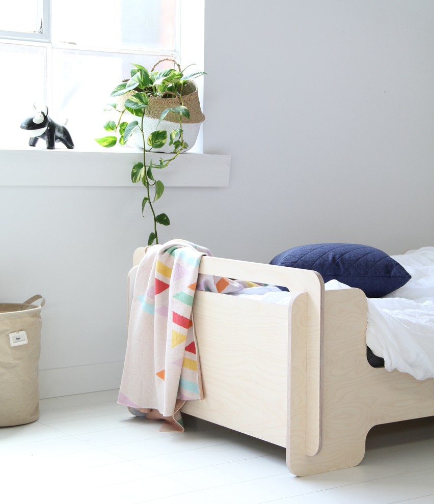 Design ideas for a scandinavian bedroom in Melbourne.
