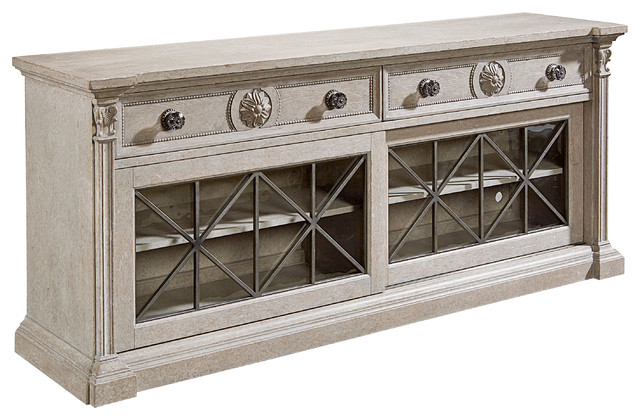 A.R.T. Home Furnishings Arch Salvage Townley Entertainment Console, Mist