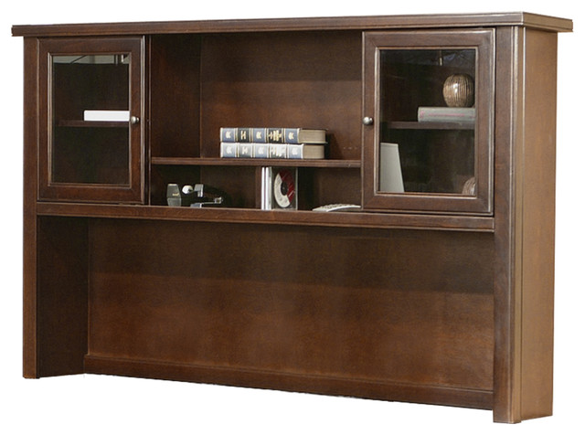 Martin Furniture Tribeca Loft Cherry Hutch With Sliding Doors