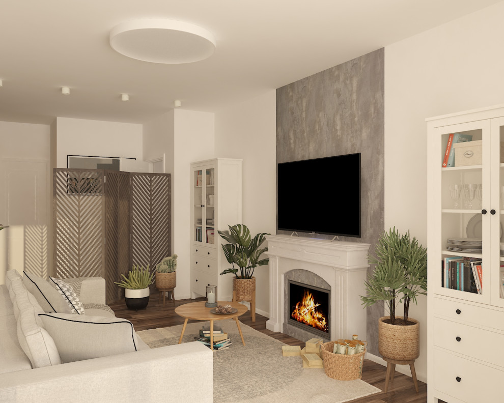 Дизайн проект квартиры для молодой девушки