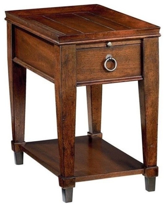 Beaumont Lane Chairside Table in Rich Mahogany