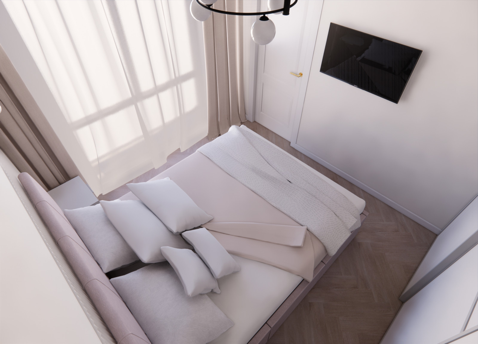 Светлая спальня