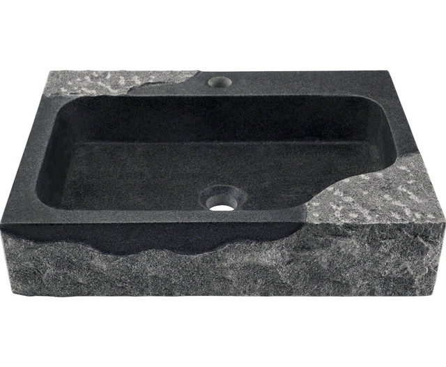 Polaris P568 Impala Black Granite Vessel Sink Polaris P568 Impala Black Granite Vessel Sink