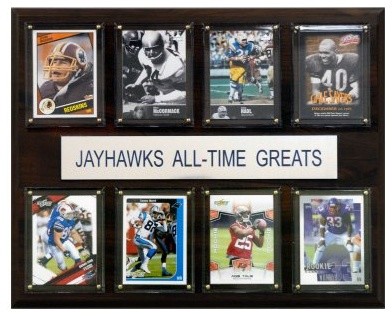 NCAA 12 x 15 in. Football Kansas Jayhawks All-Time Greats Plaque