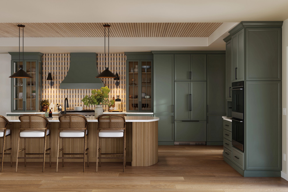 Earthy Tones Combine with Modern Accents in This Sophisticated Kitchen
