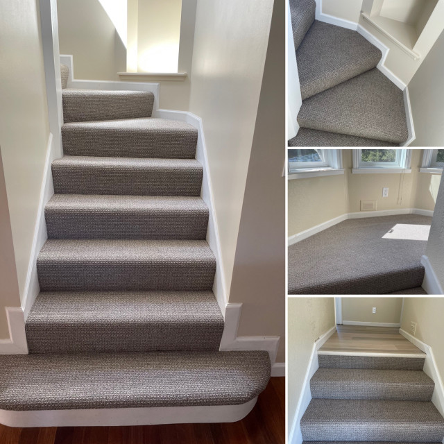 Craftsman Charm in Villa Staircase San Francisco by Ken's Carpets