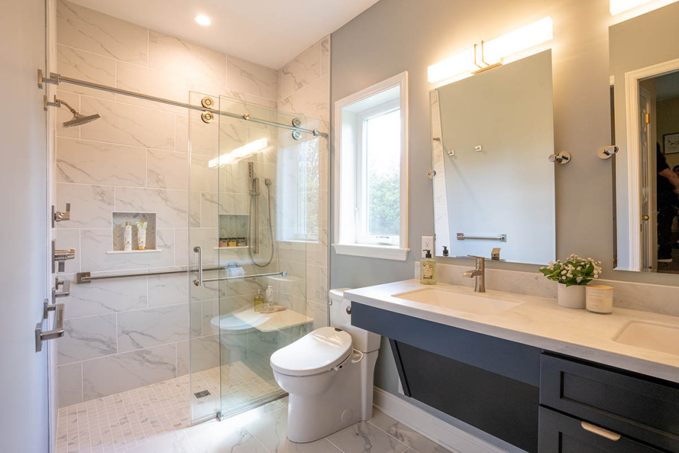 North Wales Kitchen Revival - Transitional - Bathroom - Philadelphia ...