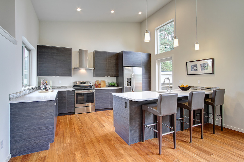 Kitchen - transitional kitchen idea in Seattle