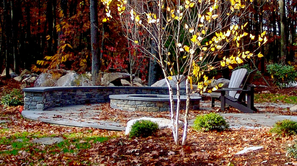 Rustic Backyard with Firepit