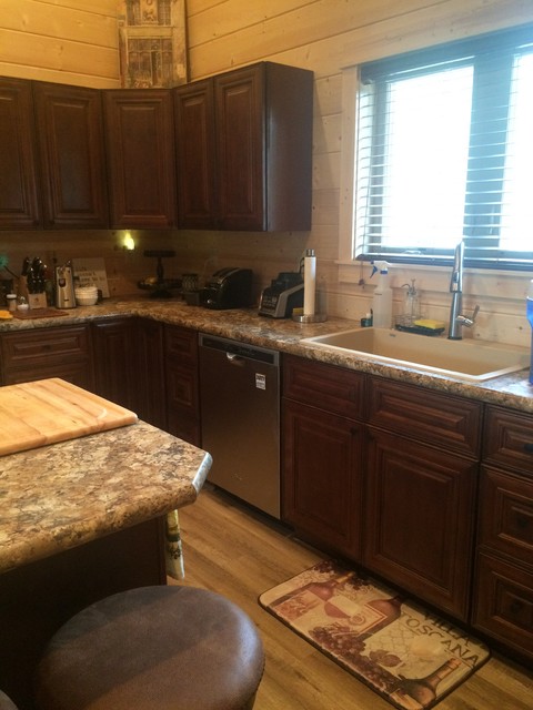 Log Home rustic-kitchen