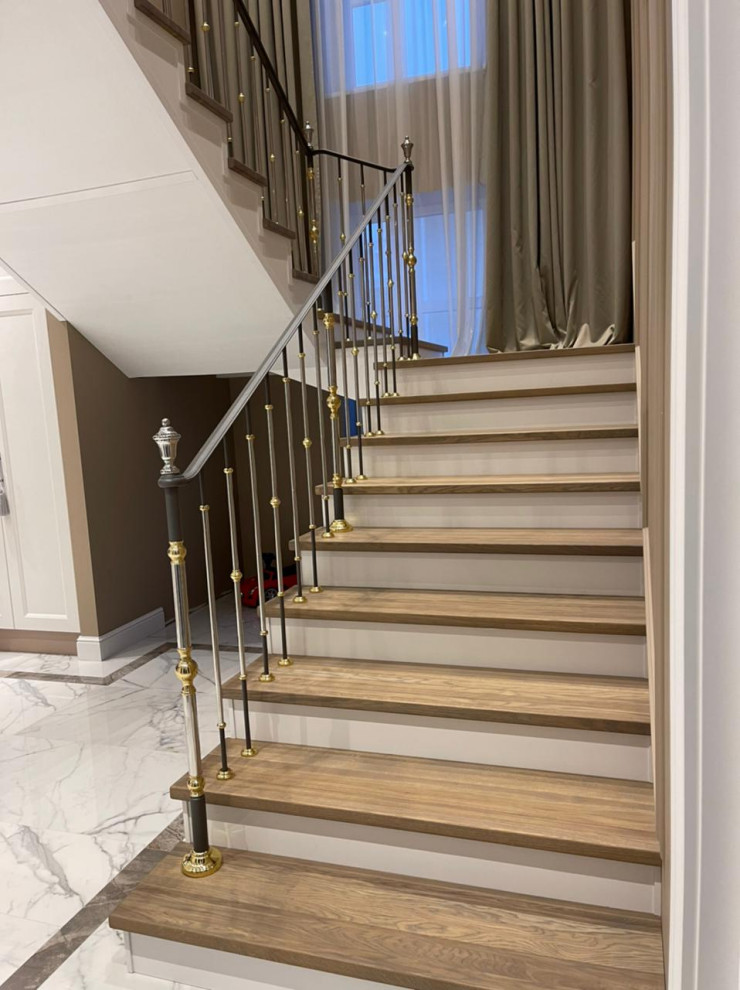 Лестница, латунное ограждение, Grande forge(Франция), коллекция "Гармония"