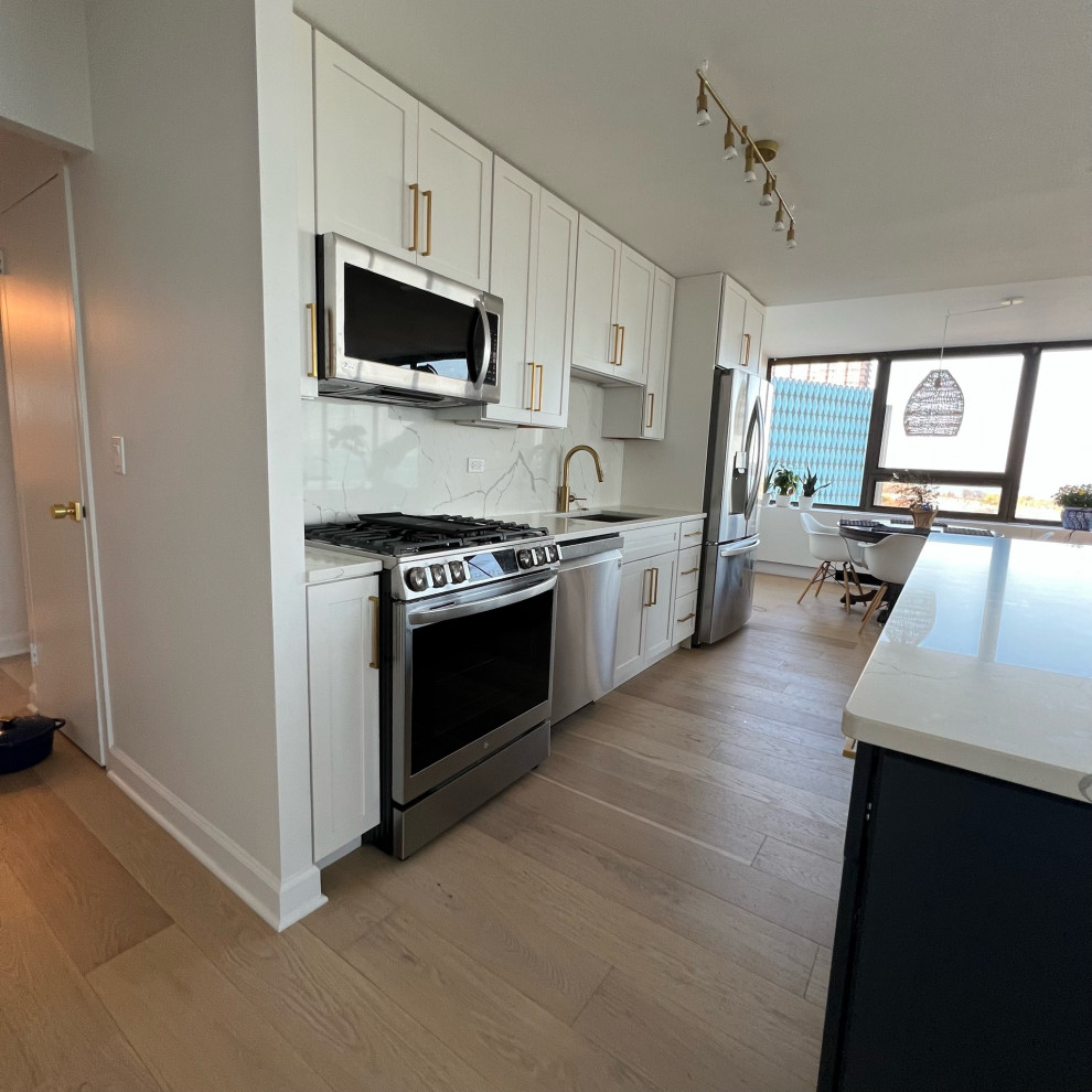 Inspiration for a transitional kitchen remodel in Chicago