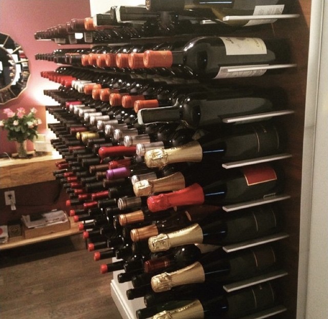 Wallmounted wine storage system STACT Wine Racks Modern Wine