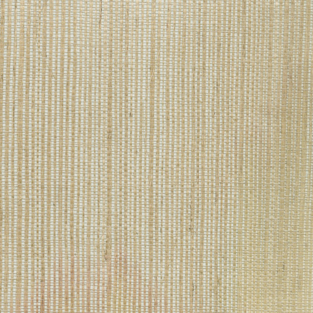 Ruslan Brown Grasscloth Wallpaper, Sample - Contemporary - Wallpaper