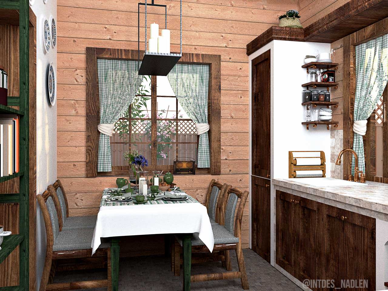 Шале в доме из клееного бруса