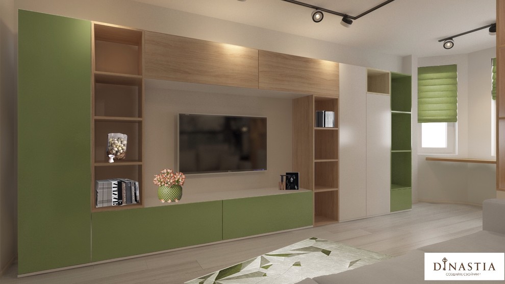 Гостиная с эркерным окном